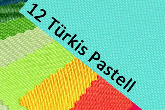 OXFORD BIG Polyester 600D Stoff | RESTPOSTEN - 12 Türkis Pastell