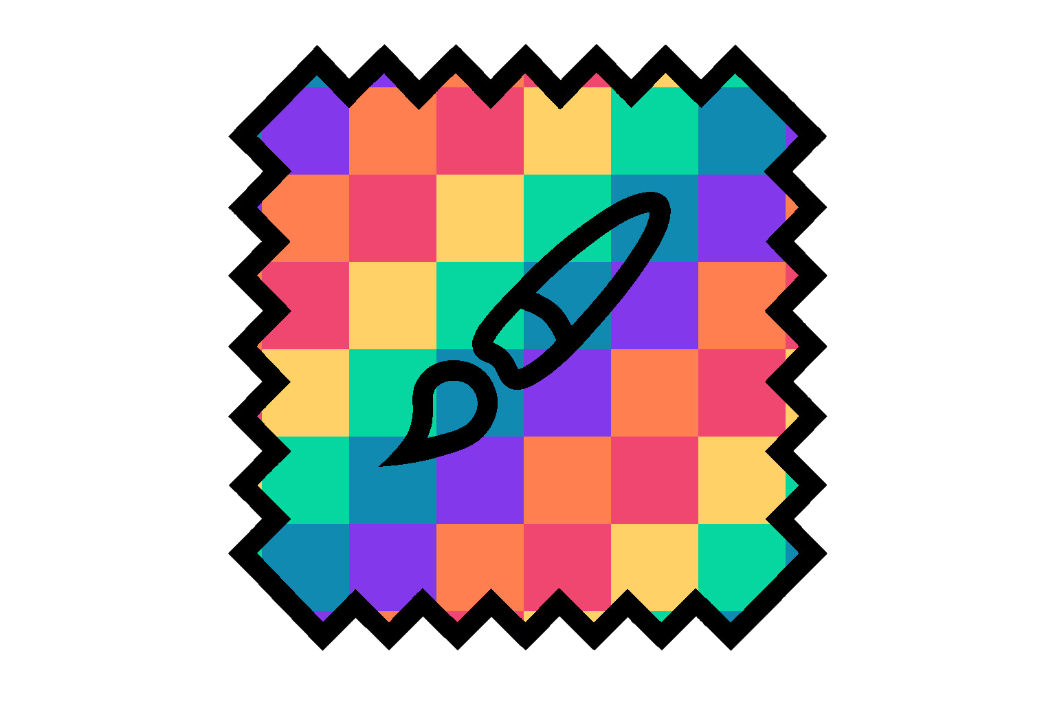 icon bunte karos