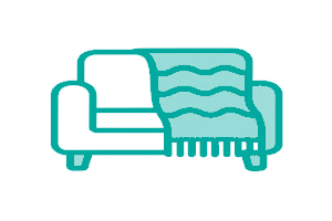 sofa blanket icon teal 02a99f