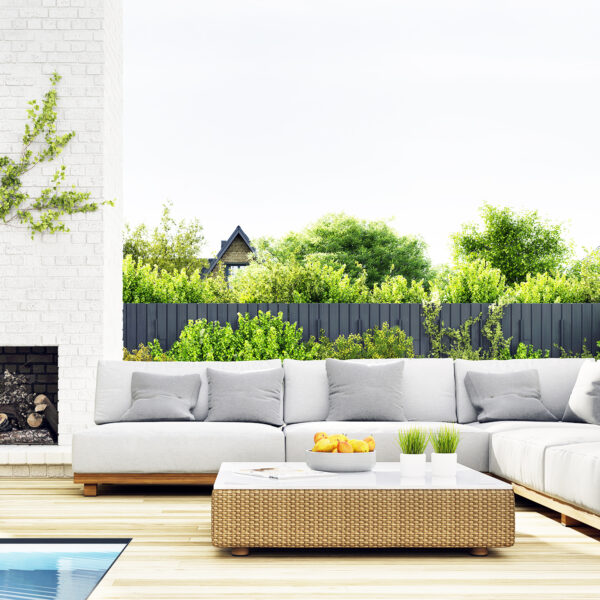 ARAGON AQUA-SUN PROTECT MELANGE UV+ - Outdoorstoff in Leinenoptik – Bild 5