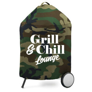 Grillabdeckung Camouflage mit Aufdruck für Kugelgrills