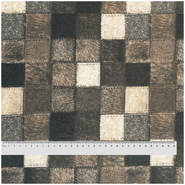 PASSAU ANIMAL - Möbelstoff in Patchwork Lederoptik – Bild 3