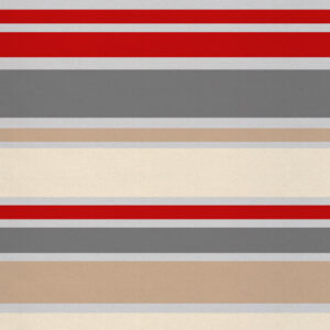 OXFORD 210D - D111 Streifen Rot/Beige/Grau