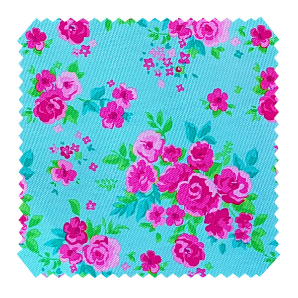 OXFORD 210D - D13 Rosen Hellblau Pink