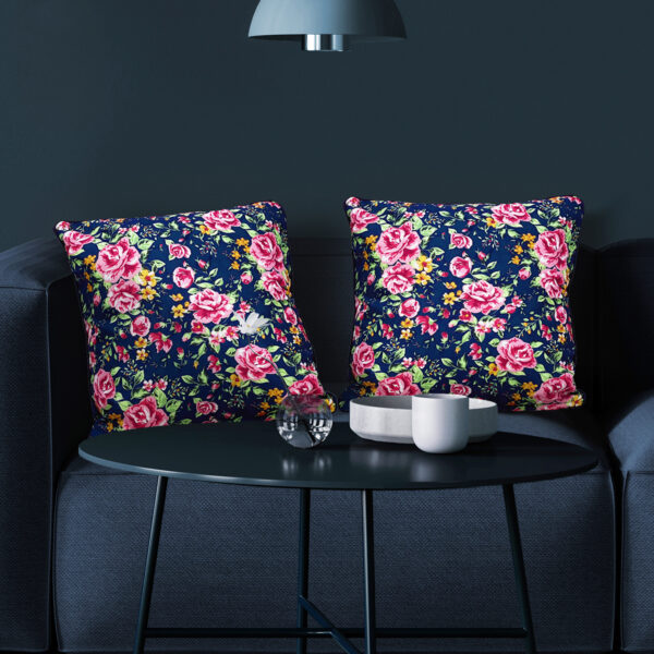 OXFORD 210D - D14 Rosen Dunkelblau – Bild 3