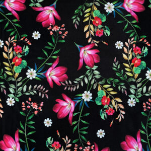 OXFORD 210D - D212 Midnight Flowers