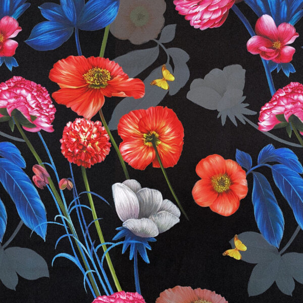 OXFORD 210D - D177 Bunte Blumen Hortensien – Bild 2