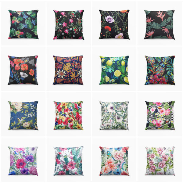 OXFORD 210D - D177 Bunte Blumen Hortensien – Bild 4