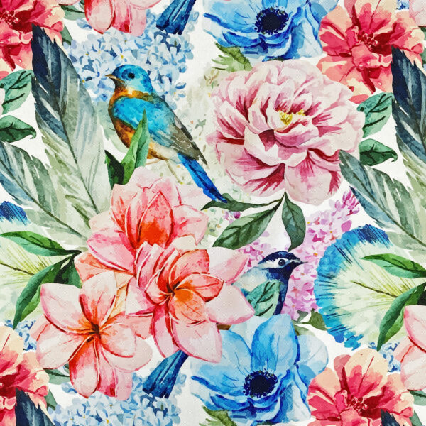 OXFORD 210D - D221 Painted Flowers – Bild 2