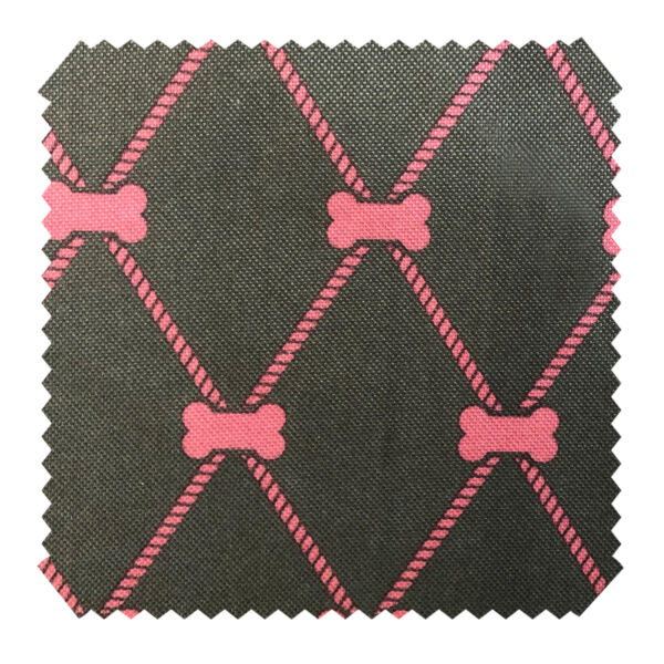 OXFORD 210D - D41 Knochen Grapit Rosa