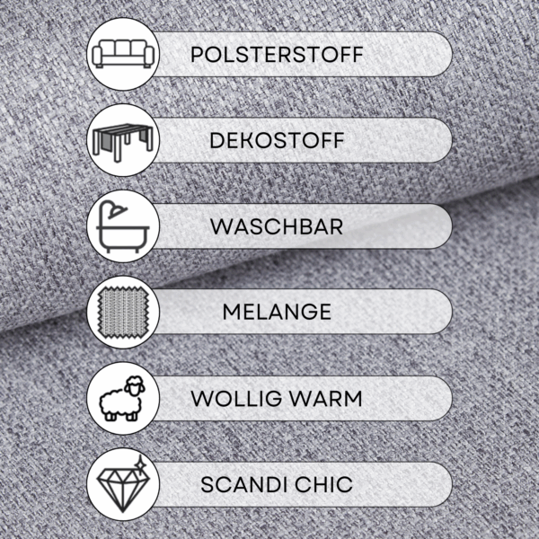 KARBEN - Wollig warmer Möbelstoff – Bild 3