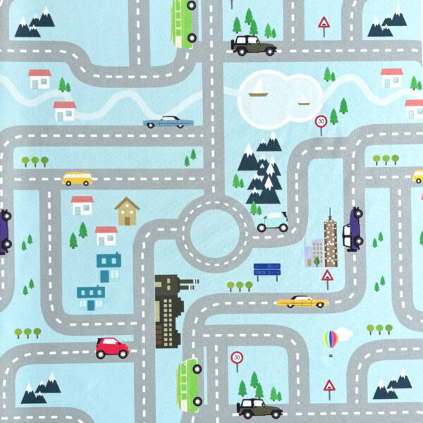 HANAU AUTO - Möbelstoff Auto- und Straßenmotiv – Bild 3