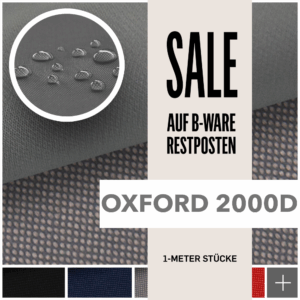 OXFORD 2000D - Robuster Wasserdichter Outdoorstoff | RESTPOSTEN