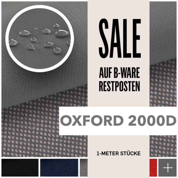 OXFORD 2000D - Robuster Wasserdichter Outdoorstoff | RESTPOSTEN – Bild 2