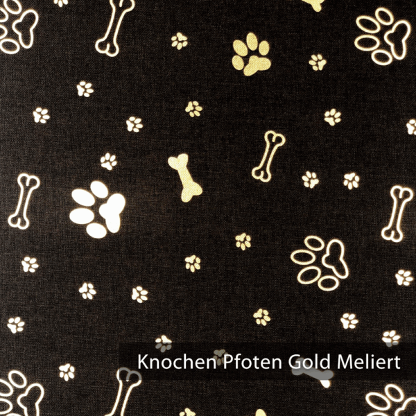 OXFORD 330D - Knochen Pfoten Hund Gold Metallic – Bild 3