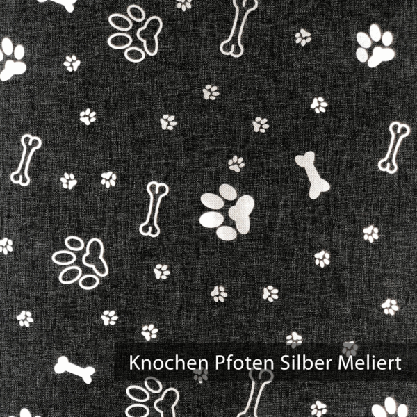 OXFORD 330D - Knochen Pfoten Hund Silber Metallic – Bild 3