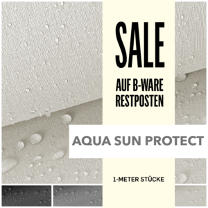 ARAGON AQUA-SUN PROTECT MELANGE UV+ - Outdoorstoff in Leinenoptik | RESTPOSTEN