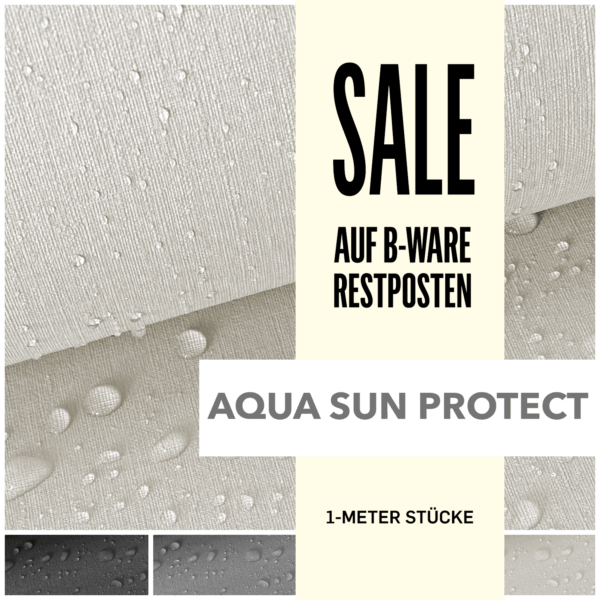 ARAGON AQUA-SUN PROTECT MELANGE UV+ - Outdoorstoff in Leinenoptik | RESTPOSTEN – Bild 2