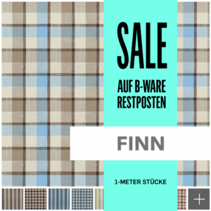 FINN - Karierter Möbelstoff | RESTPOSTEN