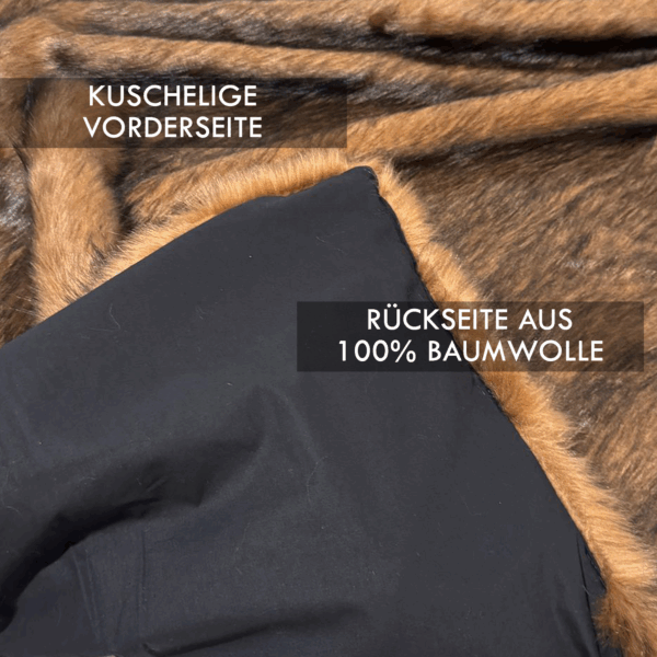 FRIDA - Tagesdecke aus Fellimitat – Bild 8