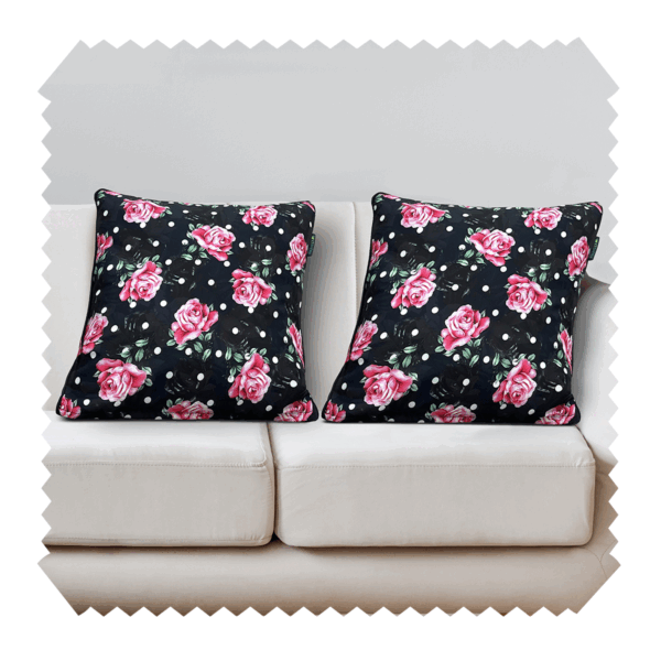 DEKOKISSEN | D169 Polka Dots And Roses (2er-Set)