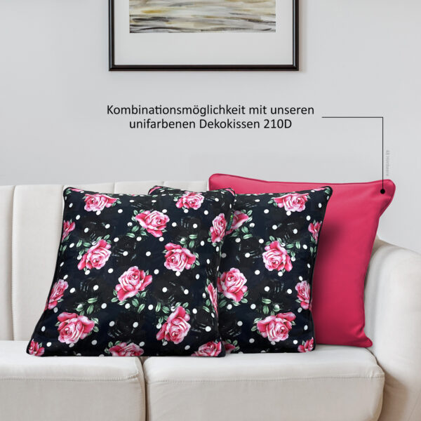DEKOKISSEN | D169 Polka Dots And Roses (2er-Set) – Bild 4