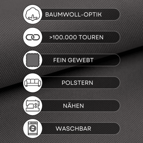 HANAU - Feingewebter Möbelstoff – Bild 3