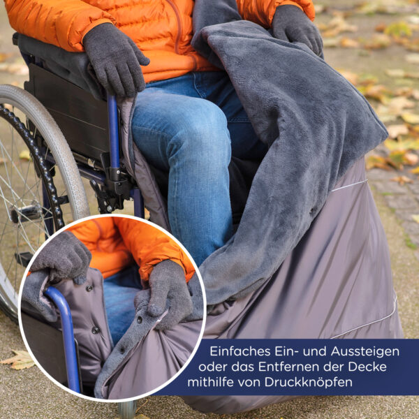 OWEN PRO - Rollstuhl-Fußsack Soft Fleece – Bild 8