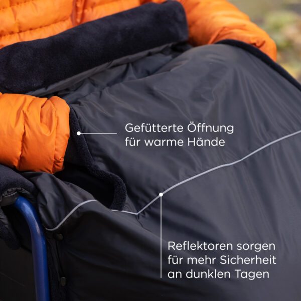 OWEN PRO - Rollstuhl-Fußsack Soft Fleece – Bild 7