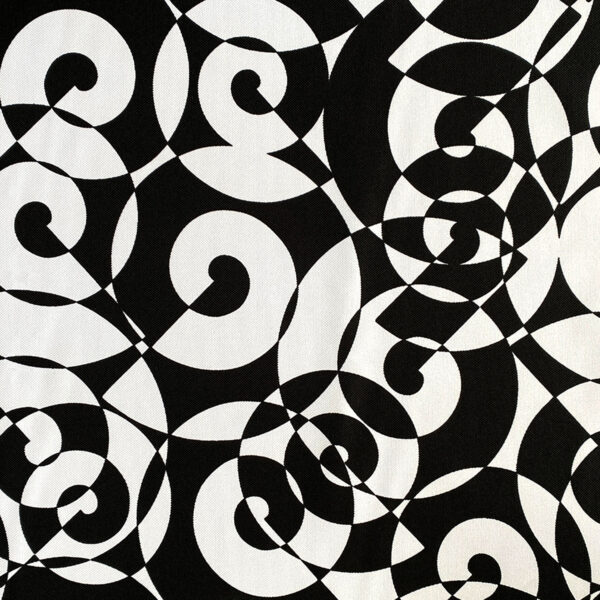 OXFORD 210D - D119 Schwarz-Weiß Geometrie – Bild 2