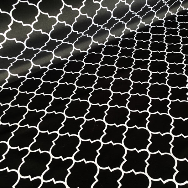 OXFORD 210D - D125 Ornament Schwarz Weiß – Bild 4
