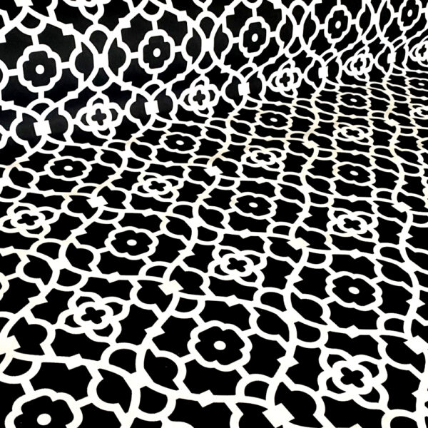 OXFORD 210D - D137 Mosaic Schwarz Weiß – Bild 5