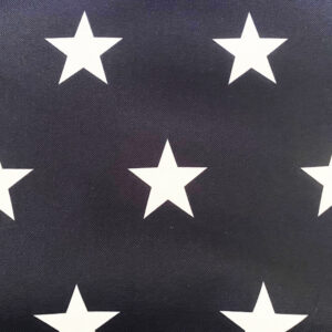 OXFORD 210D - D147 Sterne Navy Weiß