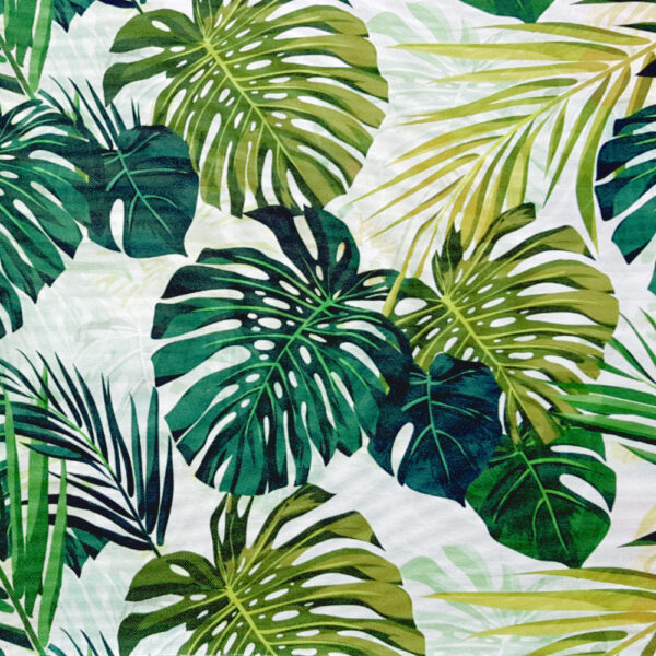 TROPICAL GREEN - Möbelstoff mit Palmen-Blättern