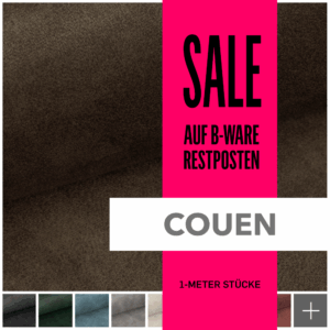 COUEN - Soft-Velours Möbelstoff | RESTPOSTEN