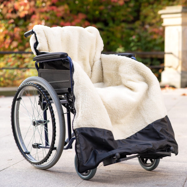 karlo rollstuhl fußsack lammwolle