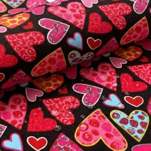 oxford 210d d150 herzen rot pink