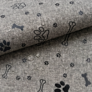 oxford 330d knochen pfoten hund schwarz geprintet