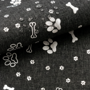 oxford 330d knochen pfoten hund silber metallic