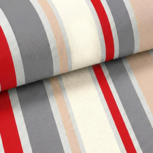 oxford 210d d111 streifen rot/beige/grau