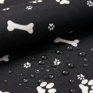 oxford 210d d26 knochen pfoten schwarz weiß