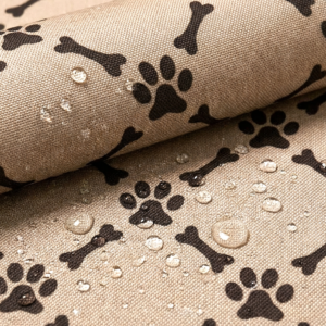 oxford 210d d44 knochen pfoten beige braun