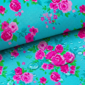 oxford 210d d13 rosen hellblau pink