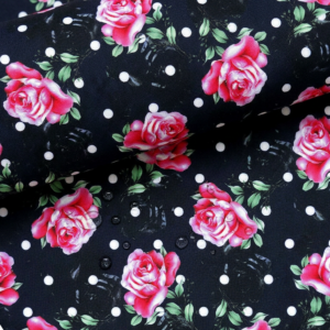oxford 210d d169 polka dots and roses
