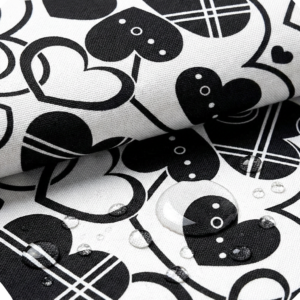 oxford 210d d18 herzen schwarz weiß