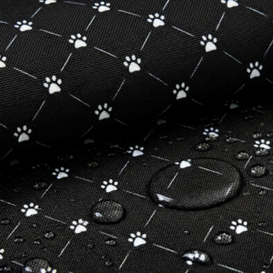 oxford 210d d19 raute pfoten schwarz weiß