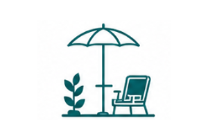 novely icons aqua sun