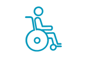 Icon Rollstuhl-Fußsäcke