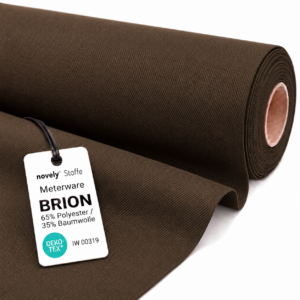 brion – baumwoll mix mit twillstruktur 01 braun