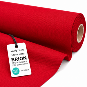 brion – baumwoll mix mit twillstruktur 23 rot